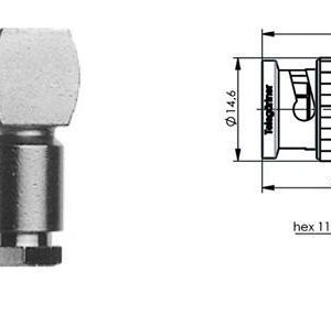 BNC-M WTYK NA CNT400 skręcany