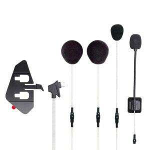 BT Mini AUDIO KIT 2xsłuchawka+2xmikrofon  +uchwyt klejony+przykręcane mocowanie ślizgowe