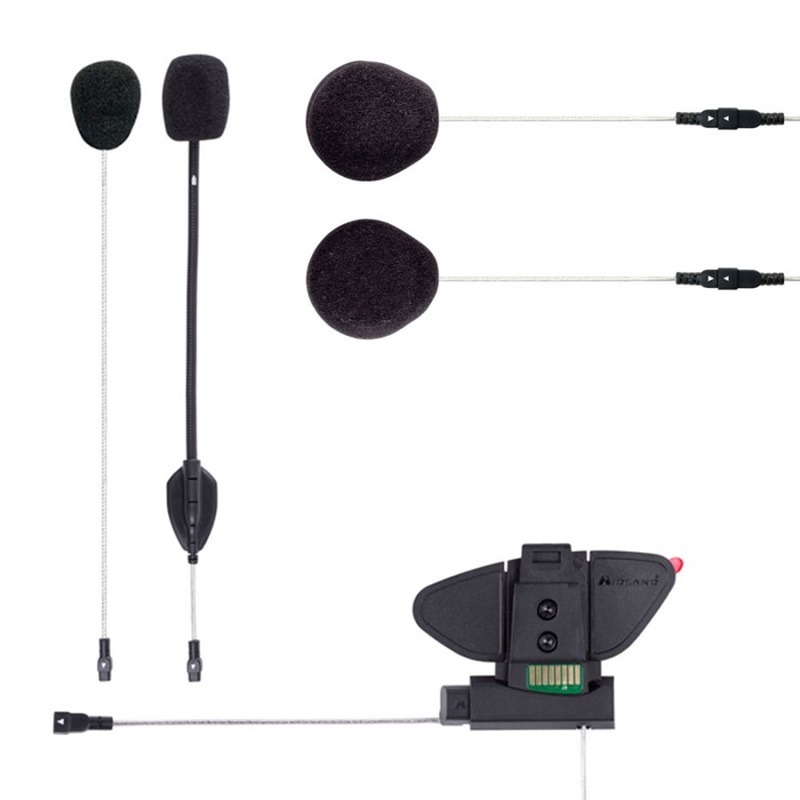 BT PRO AUDIO KIT Hi-Fi 2xsłuchawka+ 2xm ikrofon+1xuchwyt klejony+1xprzykręcany mocowanie ślizgowe