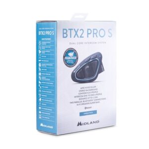 INTERKOM BTX2 PRO S LR-SINGLE, FM radio,   do 1600m