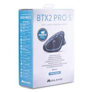 INTERKOM BTX2 PRO S LR-TWIN, FM radio, do 1600m