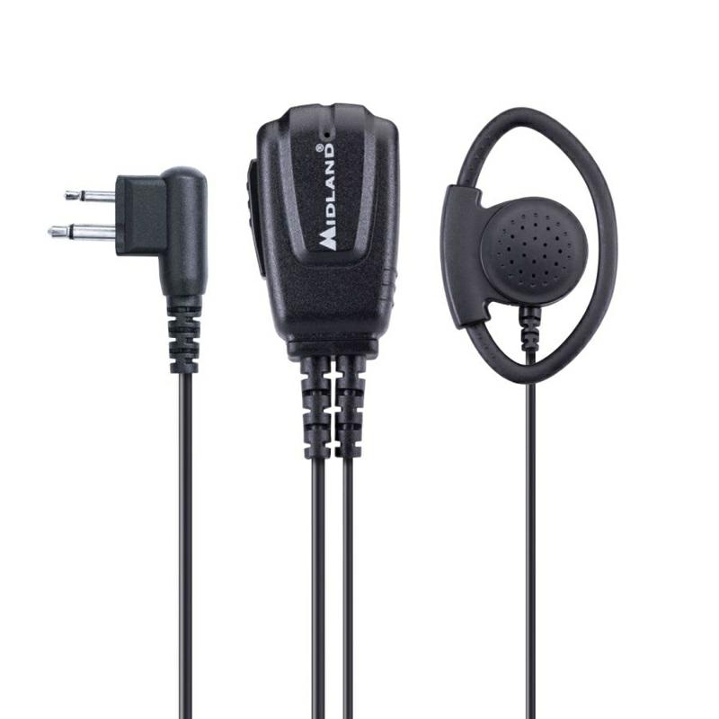 MIKROFONOSŁUCHAWKA MA24-M na ucho+PTT 2 pin Motorola