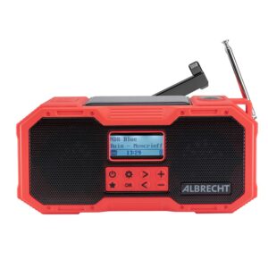 RADIO ALARMOWE ALBRECHT DR112 FM/DAB+/BT   dynamo/solar SOS latarka power bank IPX5