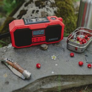 RADIO ALARMOWE ALBRECHT DR112 FM/DAB+/BT   dynamo/solar SOS latarka power bank IPX5