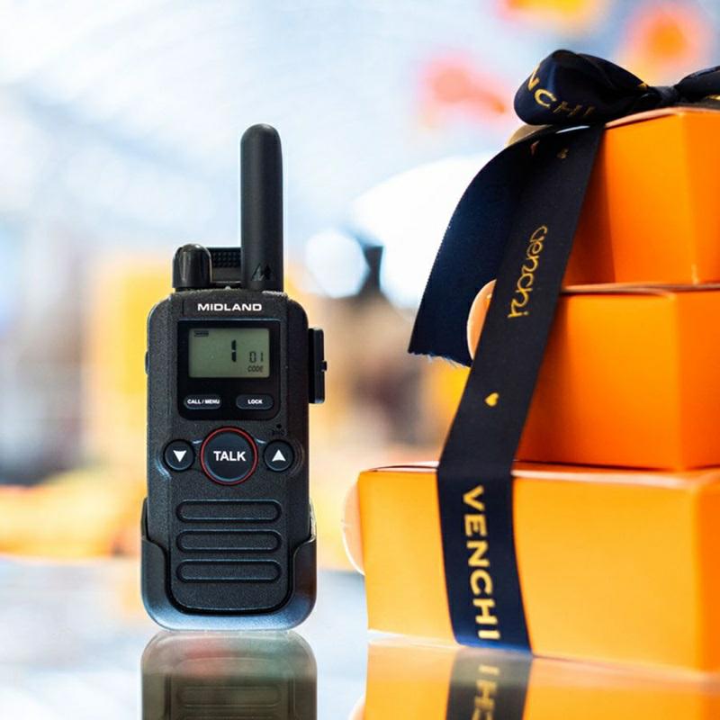 RADIO PMR MIDLAND BR180 16ch ład.stoł.+ mikrofonosł.