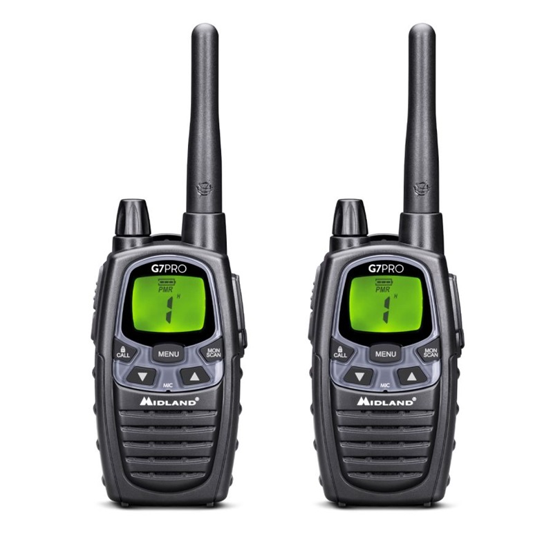 RADIO PMR MIDLAND G7-PRO Twin PMR/LPD k pl=2szt+ład.st+2xpakiet 800mAh