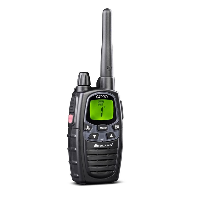 RADIO PMR MIDLAND G7-PRO Twin PMR/LPD k pl=2szt+ład.st+2xpakiet 800mAh