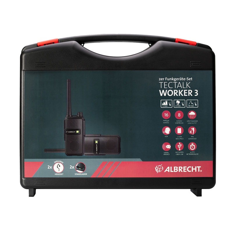 RADIO PMR TECTALK WORKER-3 walizka=2rad ia+akcesoria