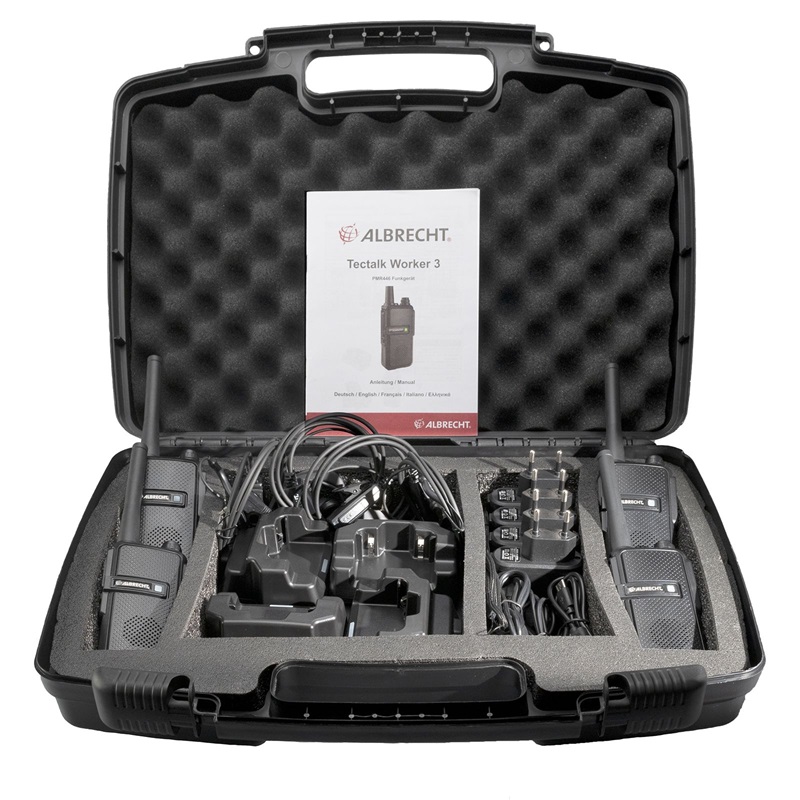RADIO PMR TECTALK WORKER-3 walizka=4szt .+akcesoria