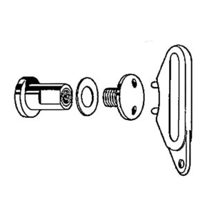 ŚRUBA ZABEZPIECZAJĄCA do główki anten. c hrom