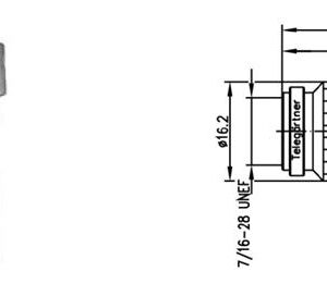 TNC-M WTYK KĄTOWY NA RG-223 lut/zagn G5