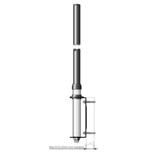 ANTENA BAZOWA CB THUNDER-27 1/4 96cm
