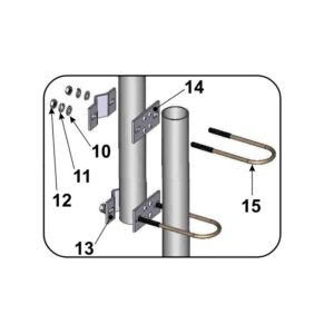 ANTENA BAZOWA LB TORNADO 42-50MHz 5/8 za kresy: A=42-50MHz B=50-60MHz