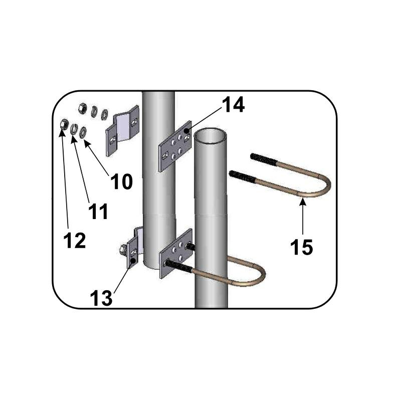 ANTENA BAZOWA LB TORNADO 42-50MHz 5/8 za kresy: A=42-50MHz B=50-60MHz