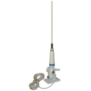 ANTENA MORSKA CRUISER-VHF 154-162.5MHz 1 10cm 1/2 bezmasowa kabel 5m RG58 biały