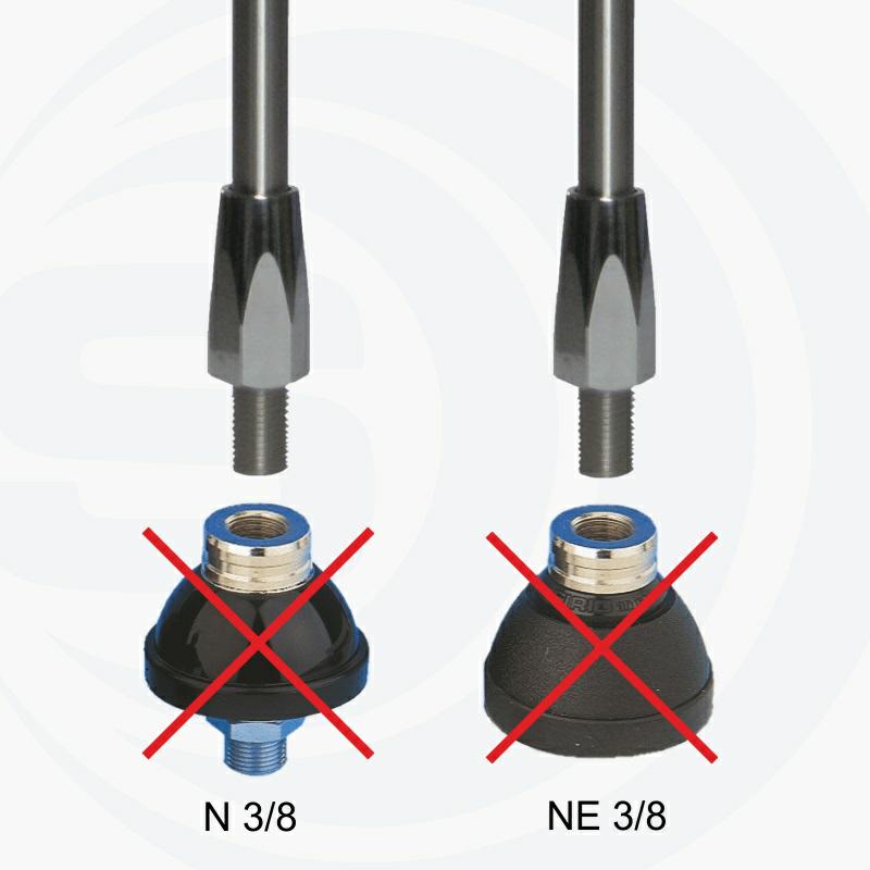 ANTENA SAM. CB PERFORMER-5000 3/8 208cm b/kabla 3/8×24 zwoje! 1500W