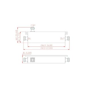 COUPLER 20dB 350-6000MHz N-F