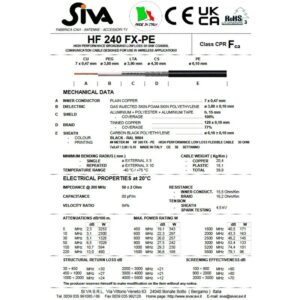 KABEL KONCENTR. LL HF240FX-PE 6,1mm  linka odp. Belden H155