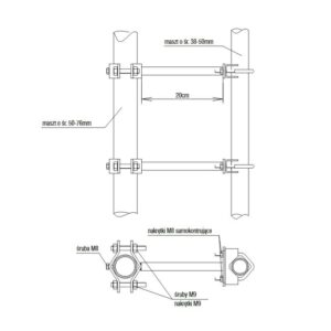 ODSKOCZNIA OD MASZTU SR5076-20 20cm