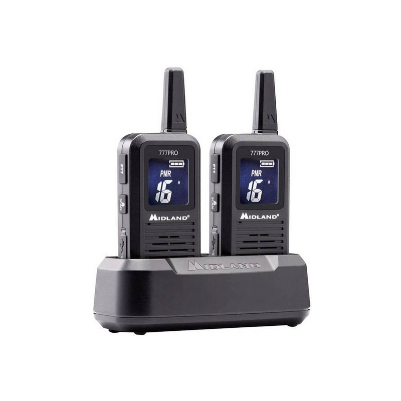 RADIO PMR MIDLAND 777 PRO Twin kpl=2szt +ład.st+2xpakiet