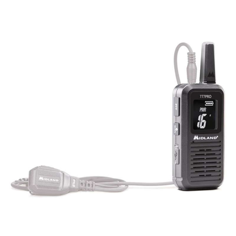 RADIO PMR MIDLAND 777 PRO Twin kpl=2szt +ład.st+2xpakiet