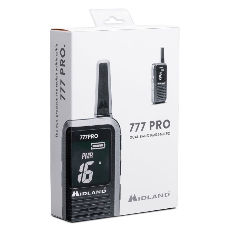 RADIO PMR MIDLAND 777 PRO Twin kpl=2szt +ład.st+2xpakiet