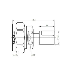 SZTUCZNE OBCIĄŻENIE 7/16-M 2W 7.5 GHz
