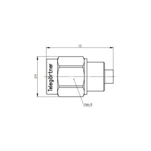 SZTUCZNE OBCIĄŻENIE SMA-M 1W 18GHz gold