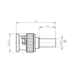 BNC-M WTYK NA RG-58 zagn/zagn profess. G1