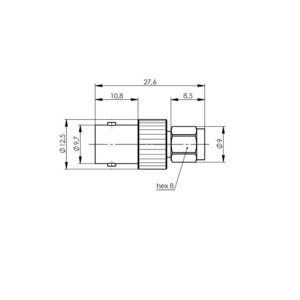 BNC-SMA REDUKCJA F-M