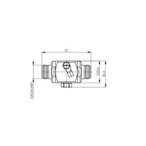 ODGROMNIK GAZOWY 600V N-F/N-F 2,5GHz  kapsula w komplecie