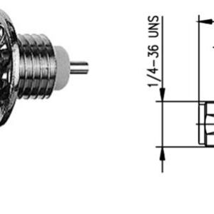 SMA-F GNIAZDO MONTAŻOWE NA KABEL UT85,  G11 lut