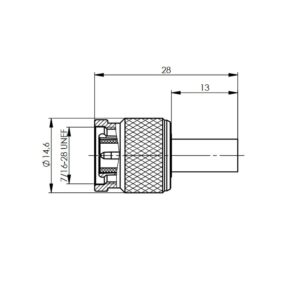 TNC-M WTYK NA RG-58/CNT195 zagn/zagn  basic G1