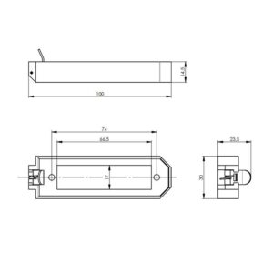 ZATRZASK PLASTIKOWY 30/39 do ZŁĄCZ DIN  41 618