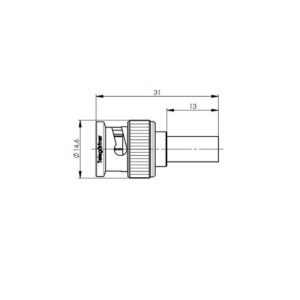 BNC-M WTYK UHD 75ohm zagn/zagn G41 professional 0.6/2.8-4.7
