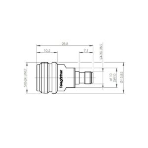 N-SMA REDUKCJA F-F pomiarowa 40dB/2GHz 30dB/6GHz 20dB/18GHz