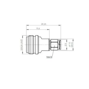 N-SMA REDUKCJA F-M pomiarowa 40dB/2GHz 33dB/6GHz 20dB/18GHz