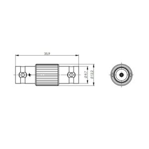 BNC-BNC REDUKCJA  HDTV F-F 75ohm