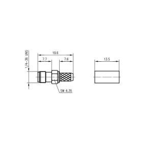 SMA-F GNIAZDO NA RG-223/142 lut/zagn G5