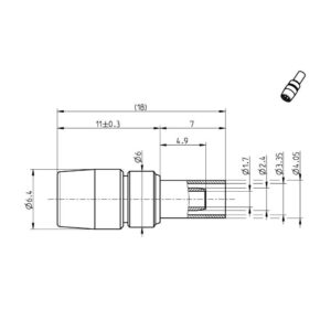SMB-F GNIAZDO NA RG-316 zagn/zagn (J01161A0691)