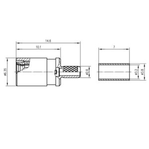SMB-F GNIAZDO NA RG-316/174 zagn/zagn G7