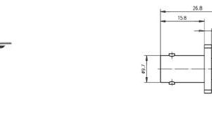 BNC-F GNIAZDO MONTAŻOWE Pin złocony