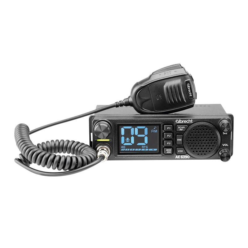 RADIO CB ALBRECHT AE-6390 VOX DIN GW 12/24V głośnik z przodu