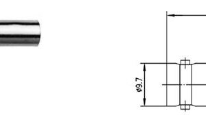 BNC-F GNIAZDO NA RG58 zagn/zagn