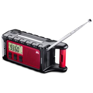 RADIO ALARMOWE MIDLAND ER300 PRO AM/FM  dynamo/solar/USB latarka 10000mAh Li-Ion
